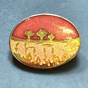 Lovely little landscape brooch by Robert Gervais